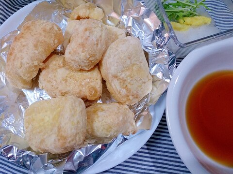 島豆腐の揚げ出し豆腐(ノンフライヤー)